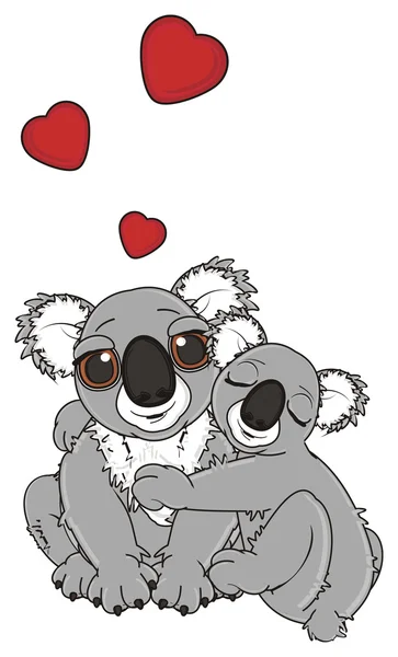 Dos koalas grises — Foto de Stock