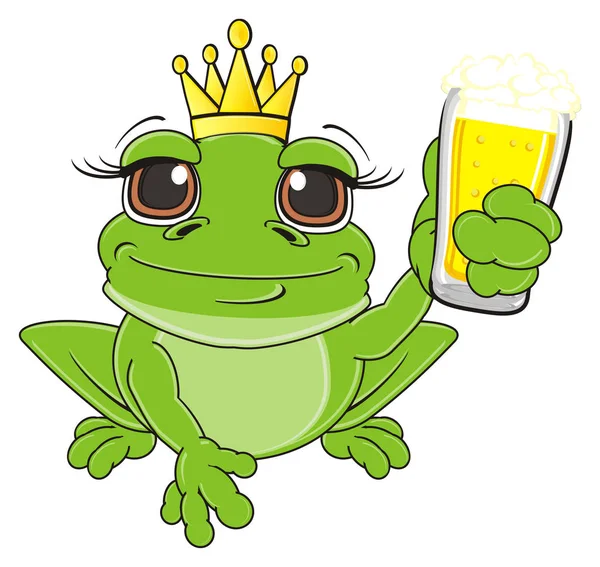 快乐绿色青蛙 — 图库照片