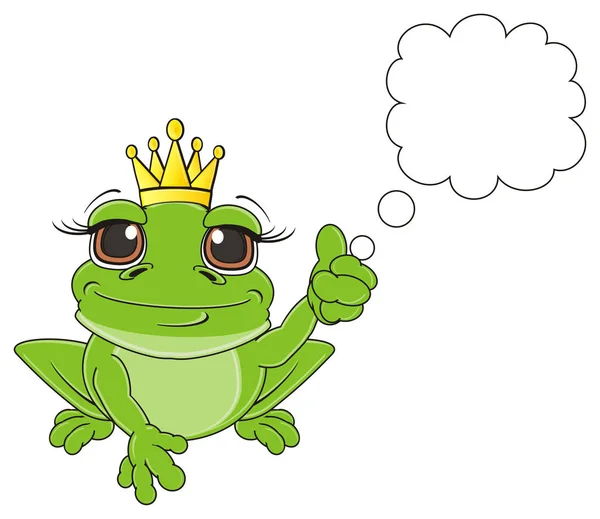 Happy green frog — Stock Photo, Image