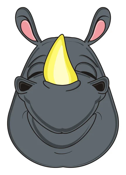 Щасливі сірий носоріг — стокове фото