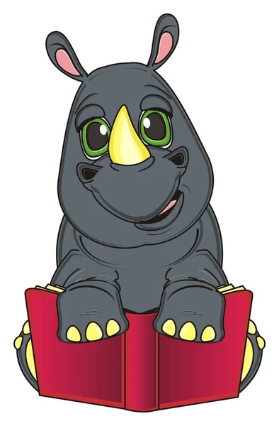 Happy šedé nosorožce — Stock fotografie