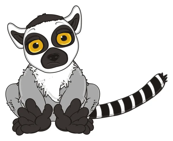 Leuke grijze lemur — Stockfoto