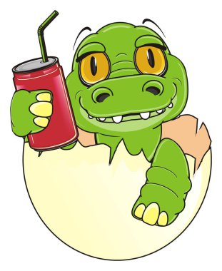 bebek timsah içinde yumurta üzerinde