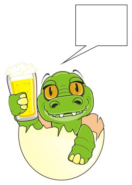 bebek timsah içinde yumurta üzerinde