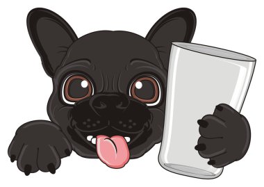 Siyah Fransız bulldog yavrusu