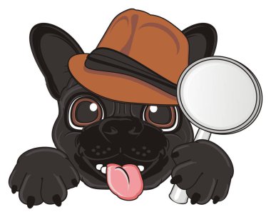 Siyah Fransız bulldog yavrusu