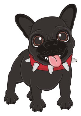 Siyah Fransız bulldog yavrusu