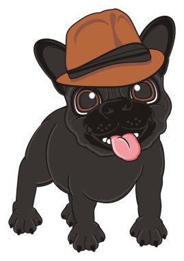 Siyah Fransız bulldog yavrusu