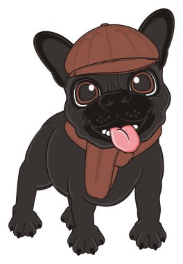 Siyah Fransız bulldog yavrusu