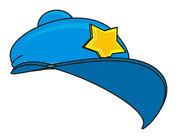 时尚蓝色的帽子 — 图库照片