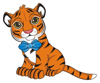 şirin turuncu kaplan