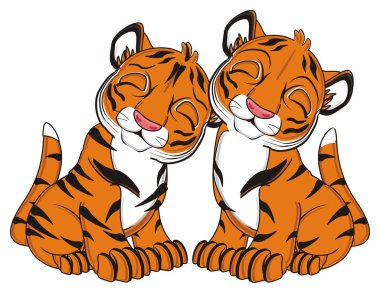 şirin turuncu kaplan