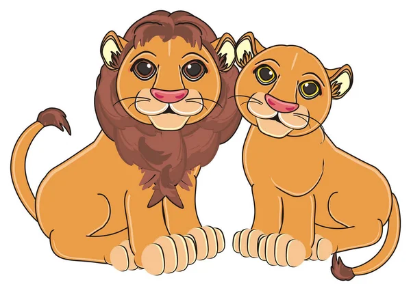 Cute lion king — Stock Photo, Image