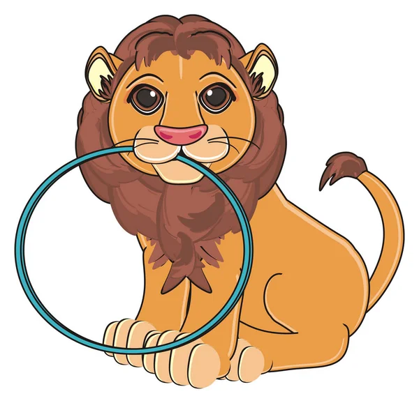 Cute lion king — Stock Photo, Image