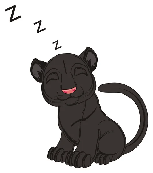 Гарненька чорна пантера — стокове фото