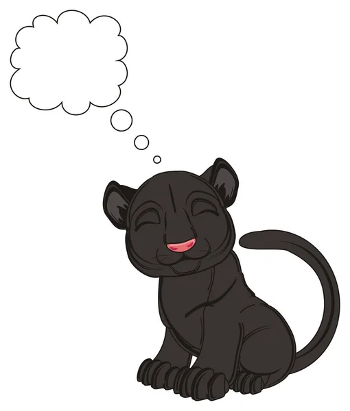Милая черная пантера — стоковое фото