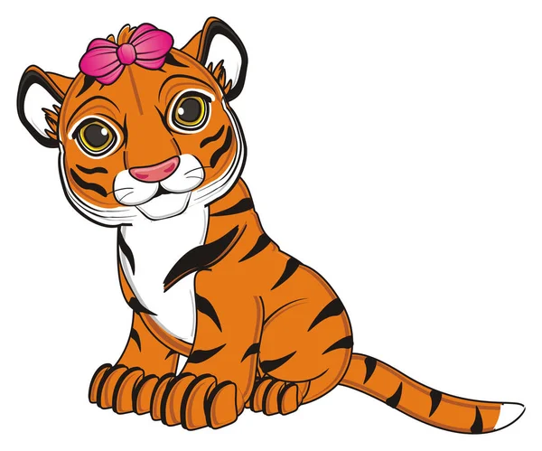 Милый оранжевый тигр — стоковое фото