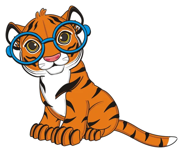 Niedlicher oranger Tiger — Stockfoto