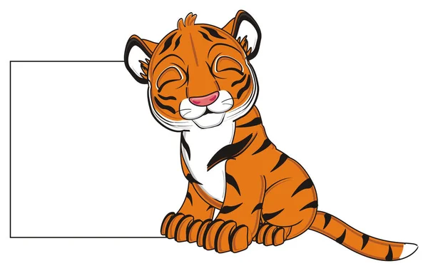 Simpatica tigre arancione — Foto Stock