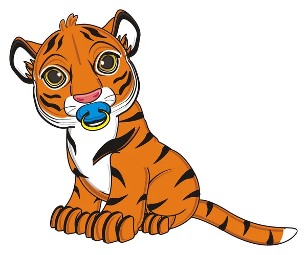 Schattige oranje tiger — Stockfoto