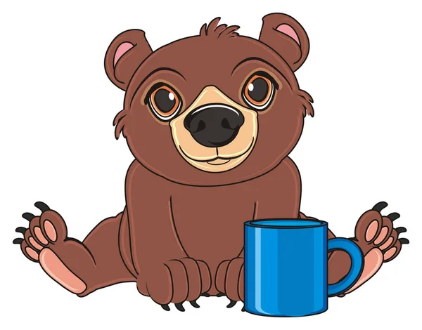 Χαριτωμένο καφέ αρκούδα — Φωτογραφία Αρχείου