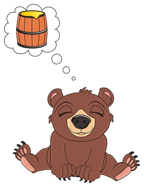 Urso castanho bonito — Fotografia de Stock