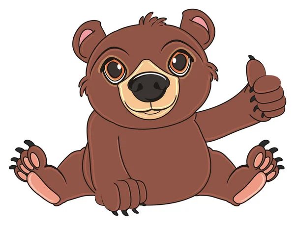 Słodkie niedźwiedź brunatny — Zdjęcie stockowe