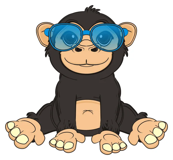 Aranyos fekete majom — Stock Fotó