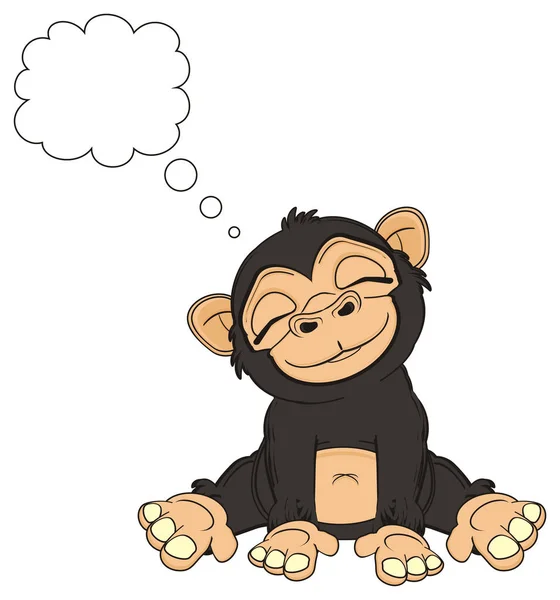 かわいい黒猿 — ストック写真