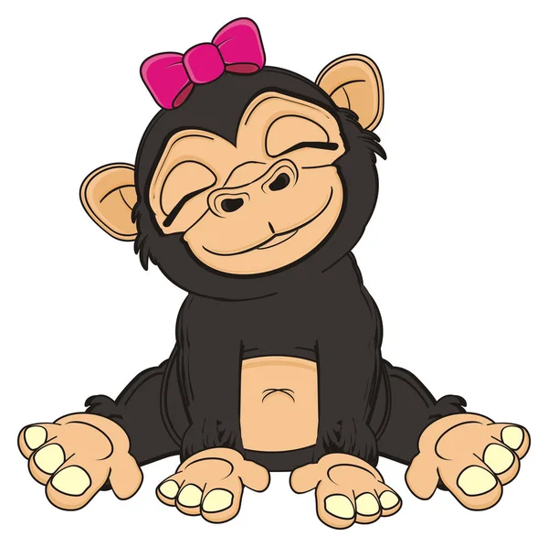 Cute black monkey — Stock Photo, Image