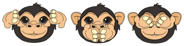 Schattig zwarte aap — Stockfoto