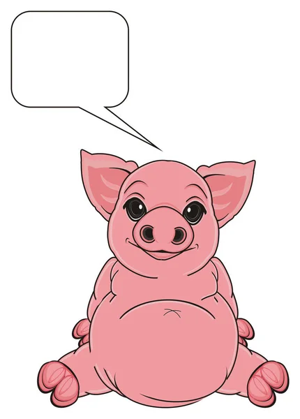Sevimli pembe domuz — Stok fotoğraf