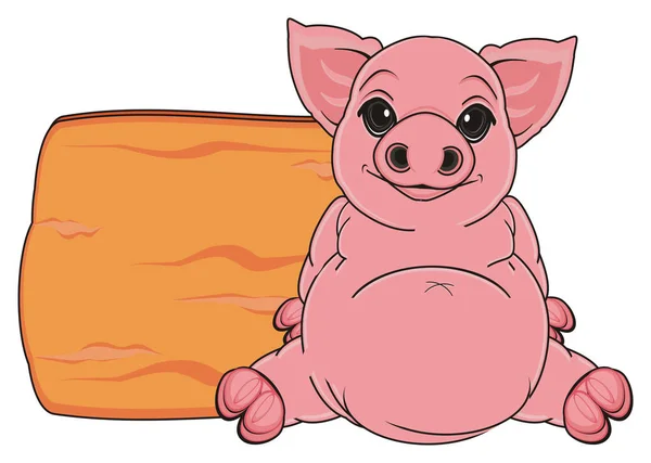 Cute pink pig — Stock Photo, Image