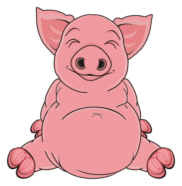 Süßes rosafarbenes Schwein — Stockfoto