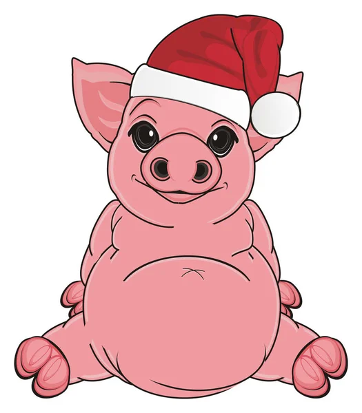 Cute pink pig — Stock Photo, Image