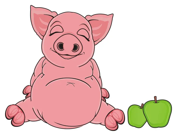 Cute pink pig — Stock Photo, Image