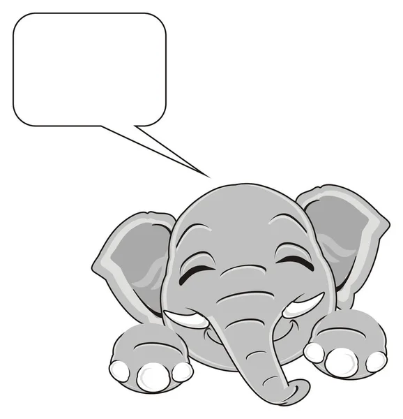 Elefante pequeño gris — Foto de Stock