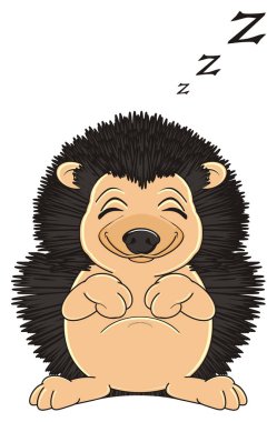 sevimli küçük kirpi