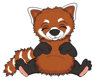 sevimli kırmızı panda