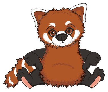 sevimli kırmızı panda