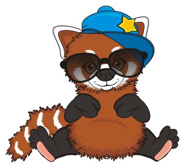 sevimli kırmızı panda