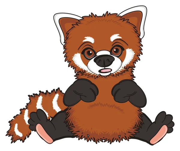 Ładny red panda — Zdjęcie stockowe