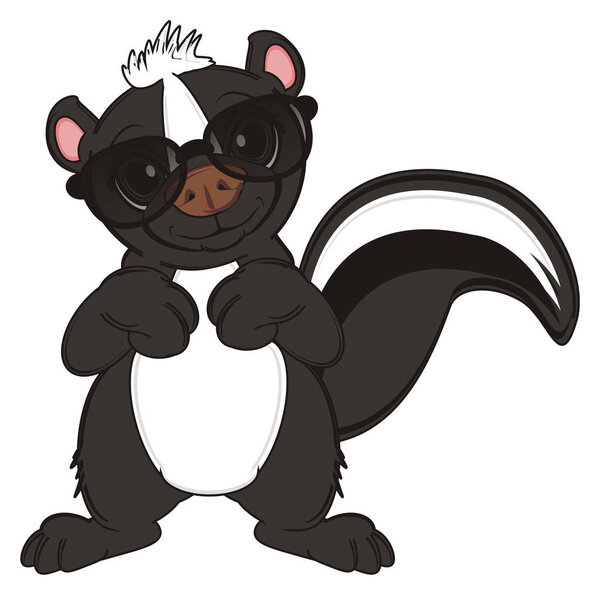 маленький чёрный скунс
