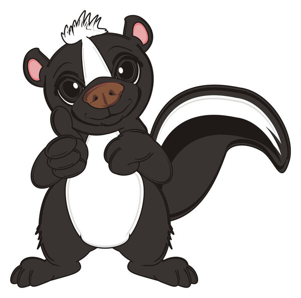 маленький чёрный скунс
