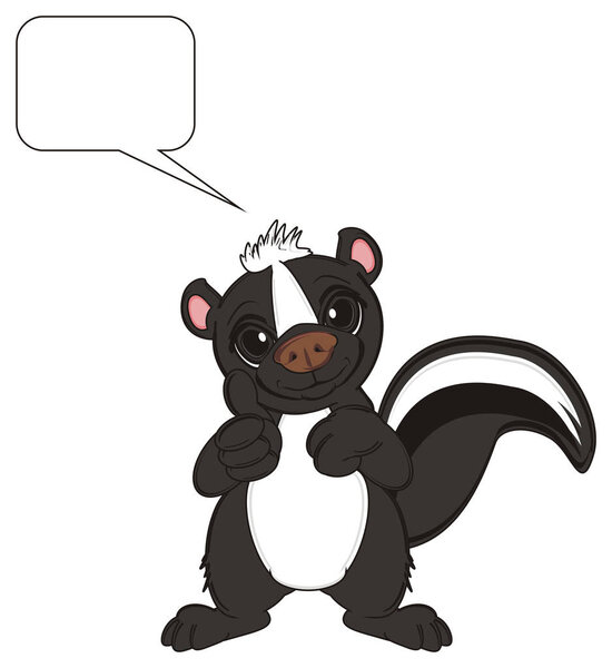 маленький чёрный скунс
