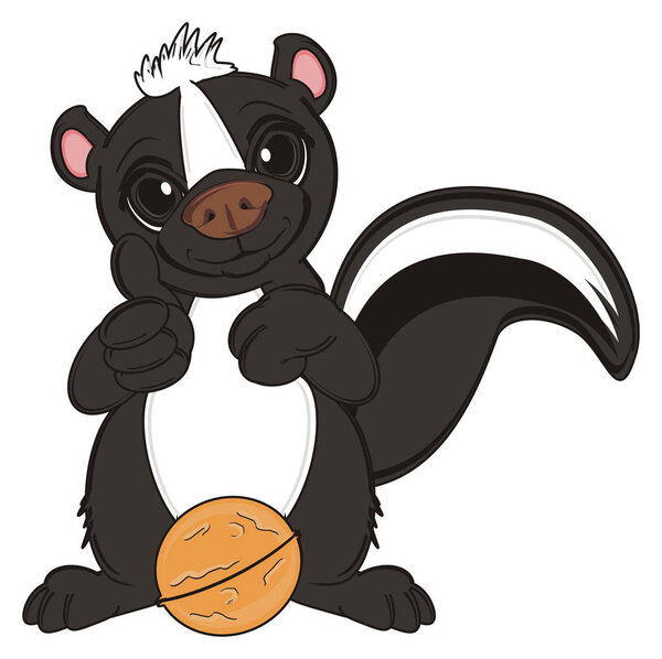 маленький чёрный скунс
