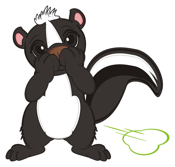 маленький чёрный скунс
