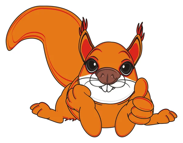 Cute orange squirrel — Zdjęcie stockowe