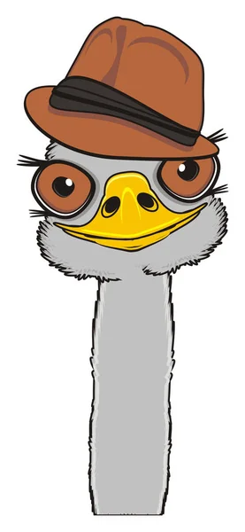 Cute gray ostrich — Stock Photo, Image