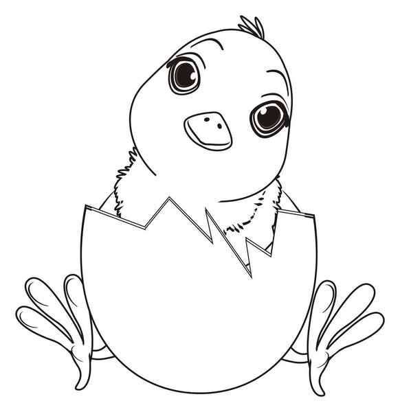 раскрашивая милую цыпочку
